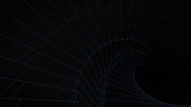 抽象的螺旋蓝色网络运动背景视频素材
