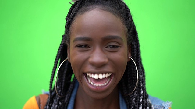 非洲女人的肖像视频素材