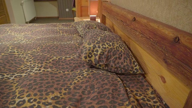 床上和枕套上有动物印视频下载