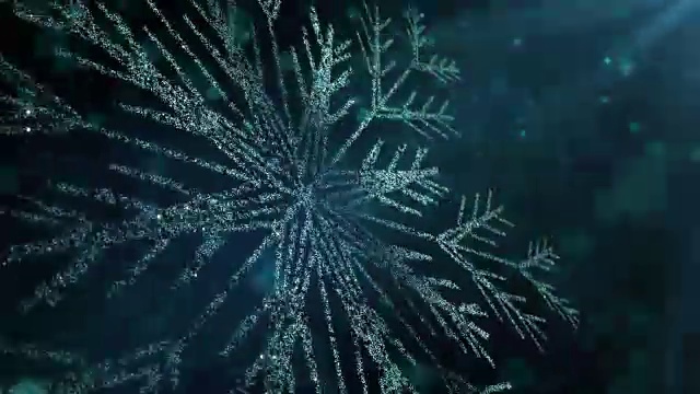 冬天的背景。雪花。循环视频下载