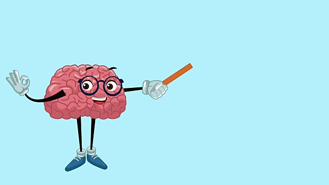 有趣的大脑卡通高清动画视频素材