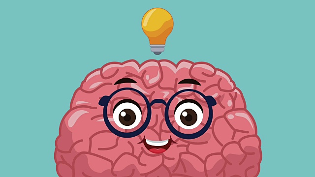 有趣可爱的大脑卡通高清动画视频下载