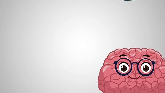 有趣可爱的大脑卡通高清动画视频下载