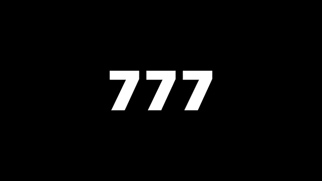 777故障文本动画，渲染，背景，Alpha通道，循环视频素材