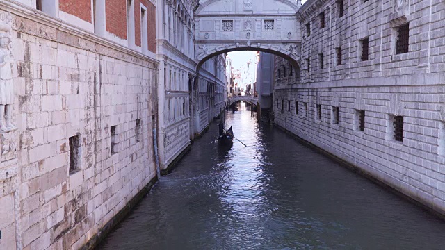 威尼斯。意大利叹息桥视频素材