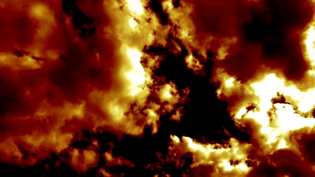黑暗火焰燃烧云像魔鬼地狱视频素材