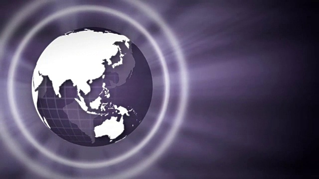 地球世界紫色视频素材