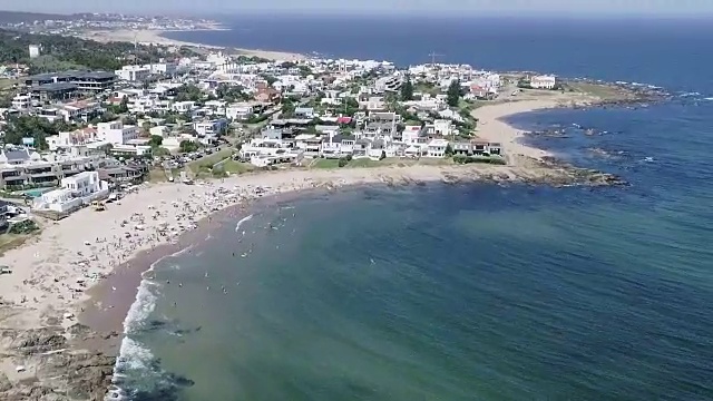 乌拉圭埃斯特角巴拉海滩滑翔伞视频素材
