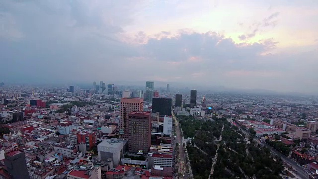 鸟瞰图的墨西哥城-墨西哥城，墨西哥视频素材