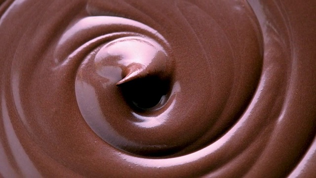 融化巧克力漩涡视频素材