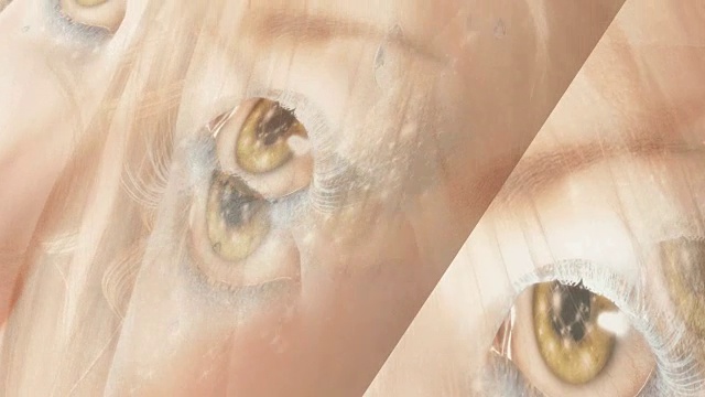浮动仙女眼睛的数字动画视频素材