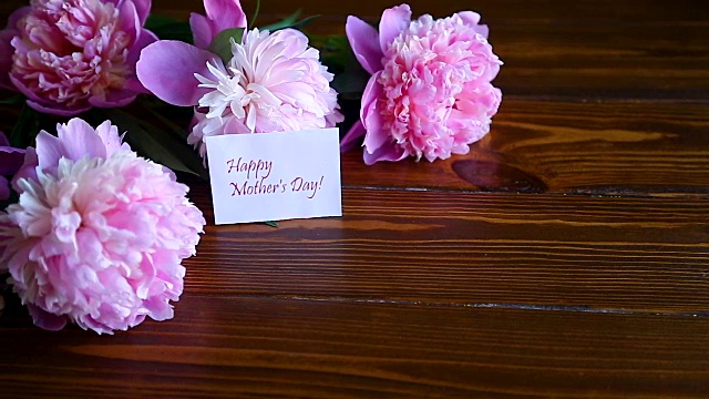 桌上粉红色花朵的特写镜头视频下载