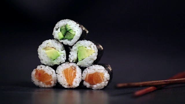 寿司寿司卷。视频素材
