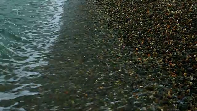 晚上的海浪视频素材