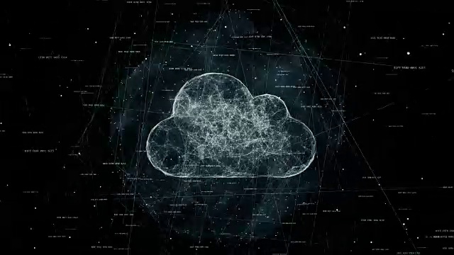 云计算，科技动画的云符号视频下载