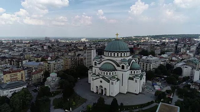 贝尔格莱德的圣萨瓦神庙视频素材