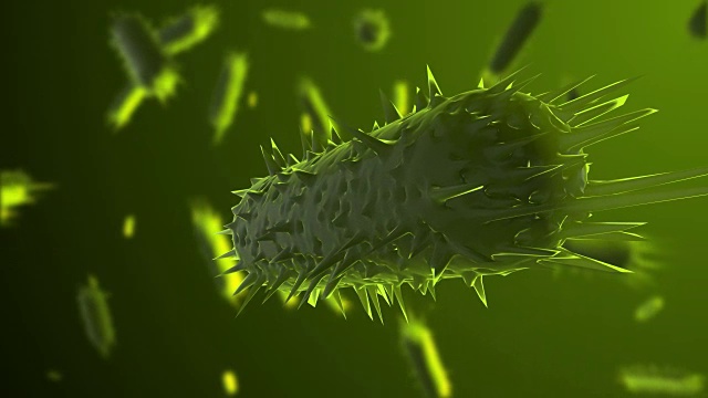 细菌病原体感染人体血液三维渲染视频下载