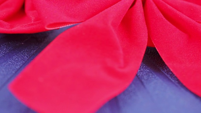 红色装饰蝴蝶结视频下载