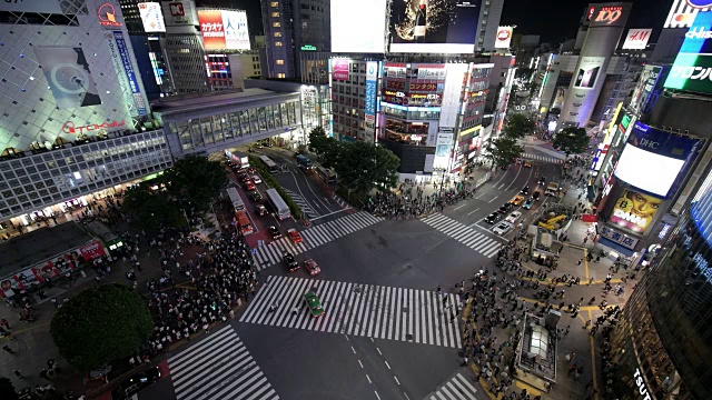 涩谷的夜晚视频素材