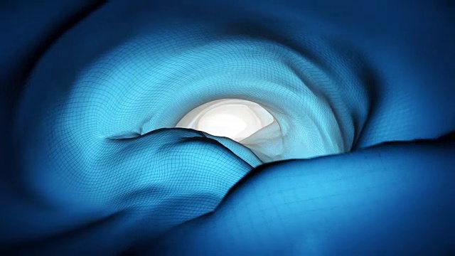 抽象未来三维速度隧道翘曲视频素材