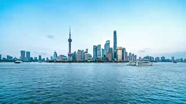上海夜景-时光流逝视频素材