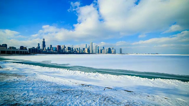 芝加哥的冬天视频素材