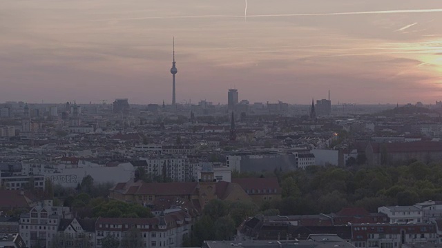 鸟瞰图，无人机拍摄的柏林，德国首都视频下载
