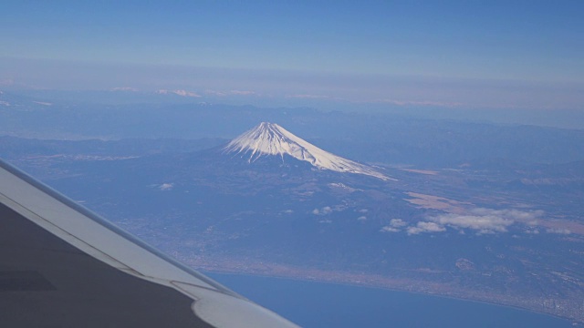 富士山的冬天，山。富士山,日本视频素材