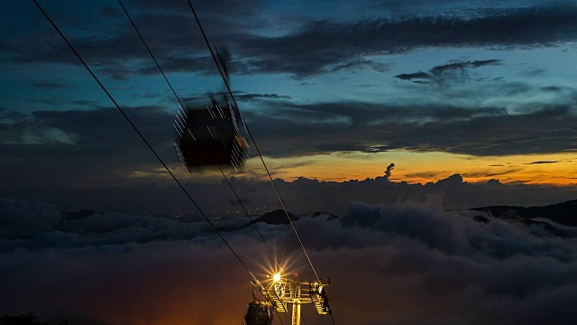 马来西亚云顶高地的日落时光。视频素材