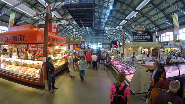 加拿大多伦多:圣劳伦斯市场，北入口视频素材