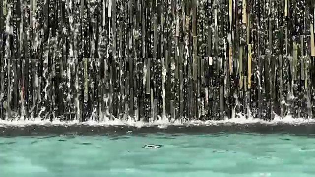 现代瀑布园林装饰视频下载