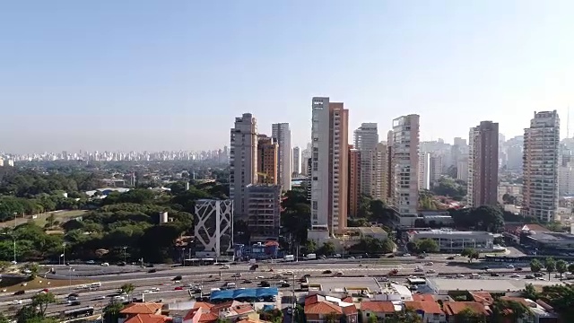 巴西圣保罗鸟瞰图视频下载
