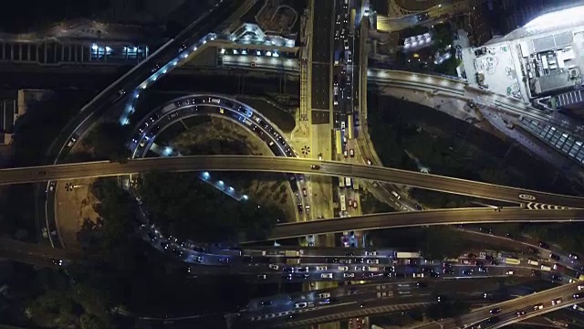香港九龙区的鸟瞰图视频素材