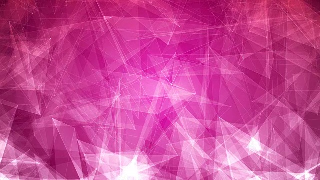 4k抽象发光的未来主义，网络，技术，科学，庆祝几何粉紫色可循环背景三角形视频素材