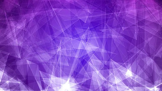 4k抽象发光的未来，网络，技术，科学，庆典几何紫色可循环背景三角形视频素材
