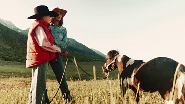犹他州农场主家庭视频素材