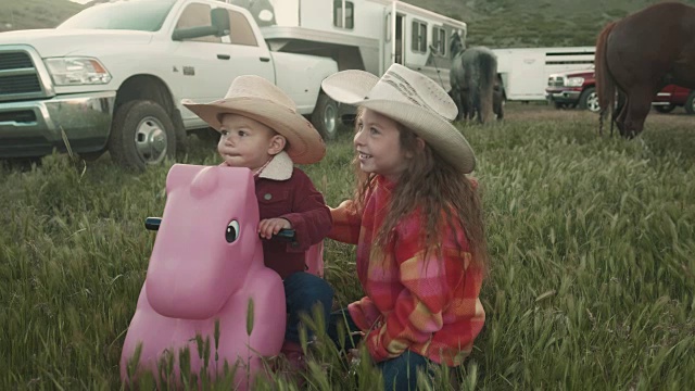 犹他州牧场主姐妹视频素材