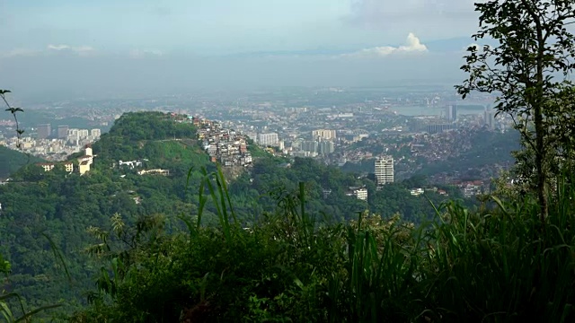 里约热内卢甜面包山和城市景观视频素材