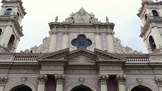 萨尔塔大教堂，阿根廷，南美，上下Pan视频下载