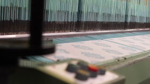 工厂织机视频素材