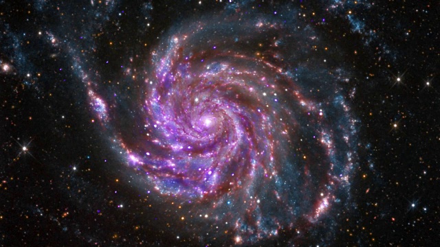 4K美国宇航局Cinemagraph集合- M101螺旋星系。视频素材