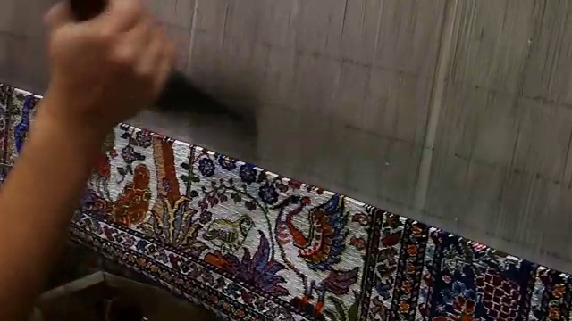 地毯及织物的生产和织造视频下载