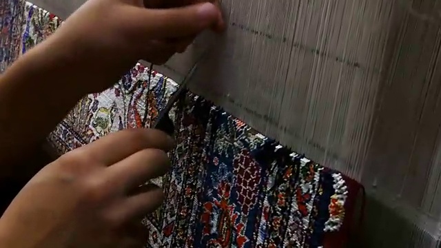 地毯及织物的生产和织造视频下载