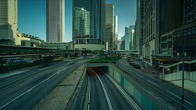 香港的城市景观视频素材