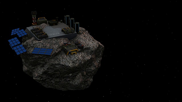 小行星采矿-左转视频素材