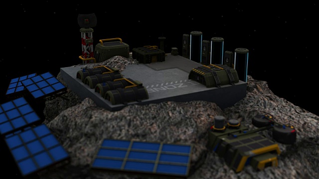 小行星mining-zoom在视频素材