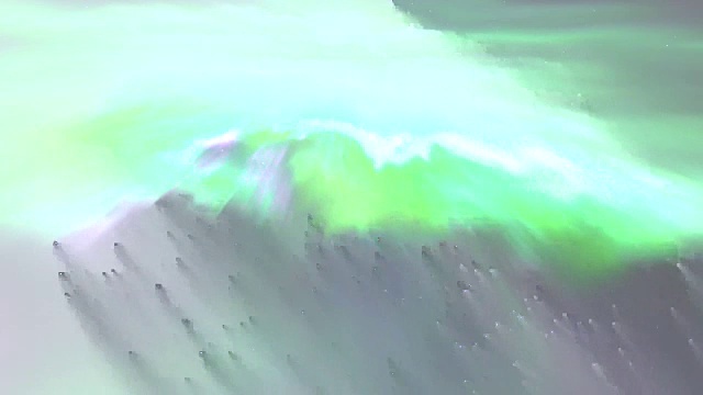 4K北极光实时视频阿拉斯加北极光日冕2017-08-31 (1)视频素材