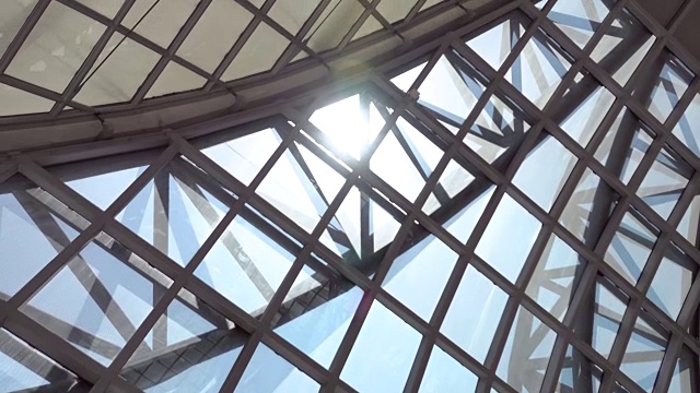 4k:机场航站楼的现代天花板视频下载