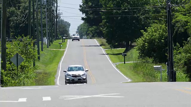 乡村公路夏季热浪视频素材