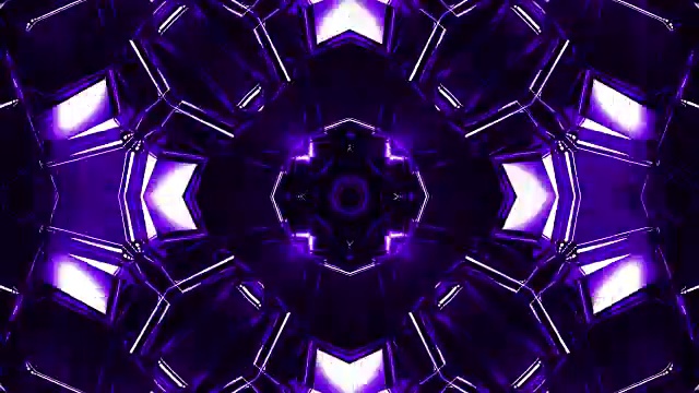 紫色的万花筒背景视频素材